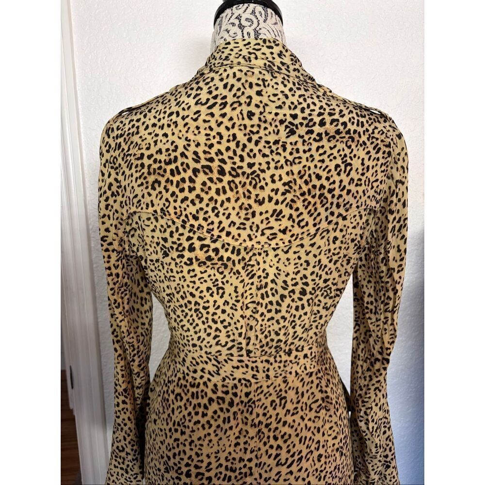 Mes Demoiselles Rosita Printed Coat Dress in Tan Panther Size 36 US 4-6 - Picture 7 of 12